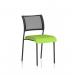 Brunswick Black Frame Without Arms Bespoke Colour Seat Myrrh Green KCUP0082