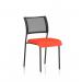 Brunswick Black Frame Without Arms Bespoke Colour Seat Tabasco Orange KCUP0084