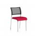 Brunswick Chrome Frame Without Arms Bespoke Colour Seat Bergamot Cherry KCUP0089