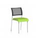 Brunswick Chrome Frame Without Arms Bespoke Colour Seat Myrrh Green KCUP0090