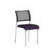 Brunswick Chrome Frame Without Arms Bespoke Colour Seat Tansy Purple KCUP0096