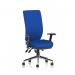 Chiro High Back With Height Adjustable Arms Bespoke Colour Back And Seat Stevia Blue KCUP0099