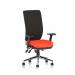 Chiro High Back With Height Adjustable Arms Bespoke Colour Seat Tabasco Orange KCUP0108