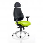 This ergonomic chair features a dynamic posture seating design and a bespoke colour seat in a beautiful Myrrh Green shade. Its modern and sleek appearance adds a touch of style to any workspace.