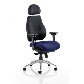 Chiro Plus Ultimate With Headrest Bespoke Colour Seat Admiral Blue KCUP0163
