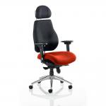 Chiro Plus Ultimate With Headrest Bespoke Colour Seat Orange KCUP0164
