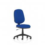 The dynamic general desk chairs Eclipse Plus I Lever Task Operator Chair features a bespoke color back and seat in a bold stevia blue shade. Its sleek design and plus lever make it a versatile and stylish addition to any workspace.
