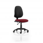 Eclipse I Lever Task Operator Chair Bespoke Colour Seat Ginseng Chilli KCUP0222