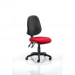 Eclipse II Lever Task Operator Chair Bespoke Colour Seat Post Box Red KCUP0233