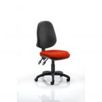 Eclipse II Lever Task Operator Chair Bespoke Colour Seat Orange KCUP0236