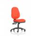 Eclipse Plus XL Lever Task Operator Chair Bespoke Colour Back And Seat Tabasco Orange KCUP0244