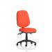 Eclipse Plus III Lever Task Operator Chair Bespoke Colour Back And Seat Tabasco Orange KCUP0260