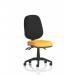 Eclipse Plus III Lever Task Operator Chair Bespoke Colour Seat Senna Yellow KCUP0269