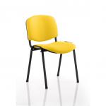 The photo shows a bold and eye-catching dynamic visitor set, featuring sleek black frames and vibrant Senna Yellow accents. The bespoke color adds a unique touch, with a minimum order quantity of four individual pieces. Each item is individually priced for convenient customization.