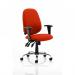 Lisbon Task Operator Chair Bespoke Colour Tabasco Orange KCUP0332