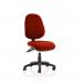 Luna II Lever Task Operator Chair Bespoke Colour Ginseng Chilli KCUP0342