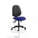 Luna III Lever Task Operator Chair Bespoke Colour Seat Admiral Blue KCUP0363