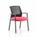 Metro Visitor Chair Mesh Back Bespoke Colour Seat Bergamot Cherry KCUP0401