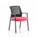 Metro Visitor Chair Bespoke Colour Seat Post Box Red KCUP0401