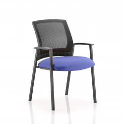 Cheap Stationery Supply of Metro Visitor Chair Bespoke Colour Seat Admiral Blue KCUP0403 Office Statationery