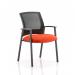 Metro Visitor Chair Mesh Back Bespoke Colour Seat Tabasco Orange KCUP0404