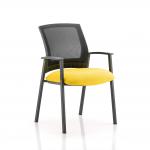 Metro Visitor Chair Bespoke Colour Seat Yellow KCUP0405