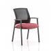 Metro Visitor Chair Mesh Back Bespoke Colour Seat Ginseng Chilli KCUP0406