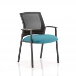 Metro Visitor Chair Bespoke Colour Seat Teal KCUP0407