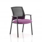 Metro Visitor Chair Bespoke Colour Seat Tansy Purple KCUP0408