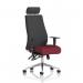 Onyx Ergo Posture Chair With Height Adjustable Arms With Headrest Bespoke Colour Seat Ginseng Chilli KCUP0422