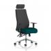 Onyx Ergo Posture Chair With Height Adjustable Arms With Headrest Bespoke Colour Seat Maringa Teal KCUP0423