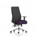 Onyx Ergo Posture Chair With Height Adjustable Arms Without Headrest Bespoke Colour Seat Tansy Purple KCUP0432