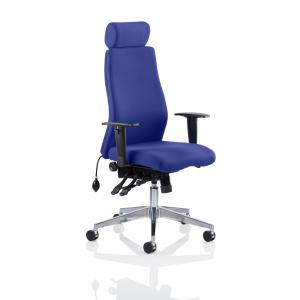 Onyx Ergo Posture Chair With Height Adjustable Arms With Headrest