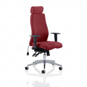 Onyx Ergo Posture Chair With Height Adjustable Arms With Headrest