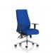 Onyx Ergo Posture Chair With Height Adjustable Arms Without Headrest Bespoke Colour Back And Seat Stevia Blue KCUP0443