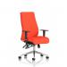 Onyx Ergo Posture Chair With Height Adjustable Arms Without Headrest Bespoke Colour Back And Seat Tabasco Orange KCUP0444