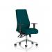 Onyx Ergo Posture Chair With Height Adjustable Arms Without Headrest Bespoke Colour Back And Seat Maringa Teal KCUP0447