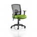 Portland Task Operator Chair Mesh Back With Height Adjustable Arms Bespoke Colour Seat Myrrh Green KCUP0474