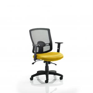 Portland II Mesh Back With Height Adjustable Arms Bespoke Colour Seat