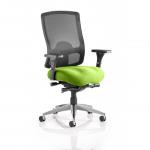Regent High Mesh Back Ergonomic Task Operator Office Chair With Height Adjustable Arms Bespoke Colour Seat Myrrh Green KCUP0498