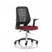 Relay Task Operator Chair Black Back With Folding Arms Bespoke Colour Ginseng Chilli KCUP0510