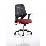 Relay Task Operator Chair Bespoke Colour Black Back Ginseng Chilli KCUP0510