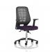 Relay Task Operator Chair Silver Back With Folding Arms Bespoke Colour Tansy Purple KCUP0520