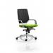 Xenon Executive White Shell Medium Back Bespoke Colour Seat Myrrh Green KCUP0618