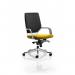 Xenon Executive White Shell Medium Back Bespoke Colour Seat Senna Yellow KCUP0621