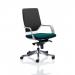 Xenon Executive White Shell Medium Back Bespoke Colour Seat Maringa Teal KCUP0623