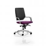 Xenon Executive White Shell Medium Back Bespoke Colour Seat Tansy Purple KCUP0624