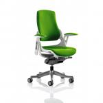 Zure White Shell Bespoke Colour Back And Seat Myrrh Green KCUP0690