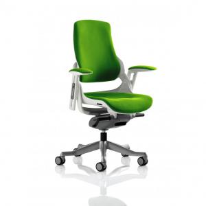 Zure White Shell Bespoke Colour Back And Seat Myrrh Green KCUP0690