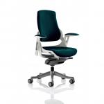 Zure White Shell Bespoke Colour Back And Seat Maringa Teal KCUP0695